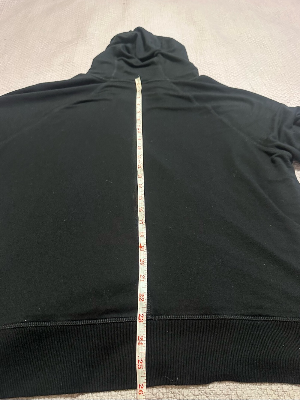 Athleta women’s plus 2x Black Hooded Wrap-Front Pullover - Picture 12 of 13